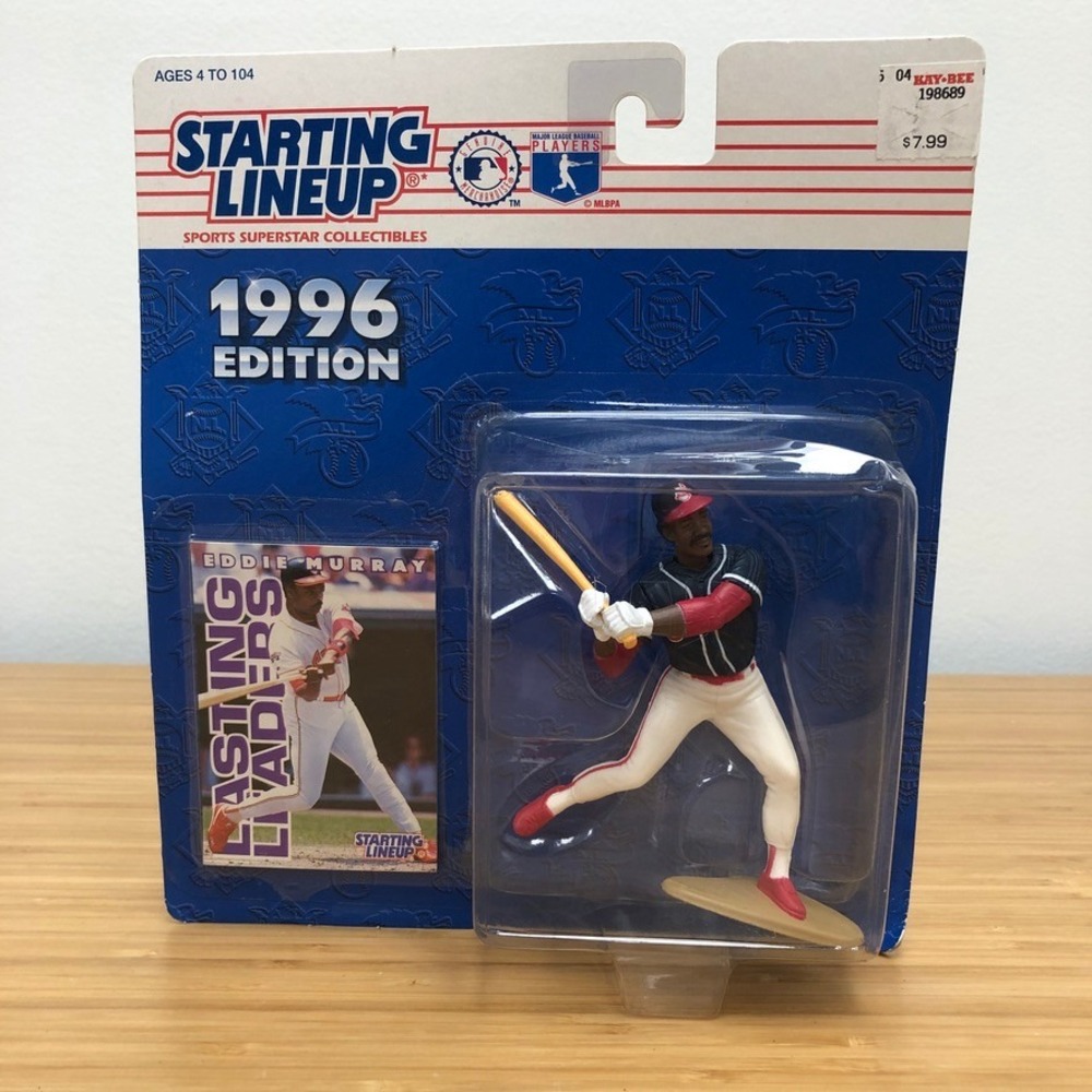 Kenner Starting Lineup Eddie Murray Baseball Unisex Kids Blue 1996 Indians